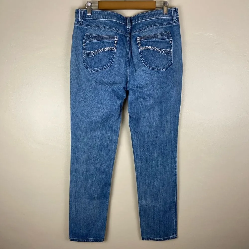 Tribal Denime Celine mid waist skinny leg denim jeans 31/12Regular - Picture 2 of 10
